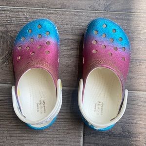 Rainbow crocs